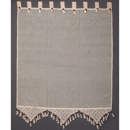 κουρτίνα 2003/1 (130cm X 240cm) Ecru με τιράντα
