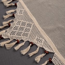 κουρτίνα 2003/1 (130cm X 240cm) Ecru με τιράντα