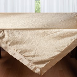 Σατέν τραπεζομάντηλο 2009 λουλούδι (160cm X 260cm) χρυσό