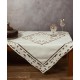 Silk Fashion Χειροποίητο Κοφτό Καρέ 2154 (90Cm X 90Cm) Εκρού