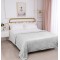 Silk Fashion Κουβέρτα Με Sherpa Damask (220Cm X 240Cm) Light Grey