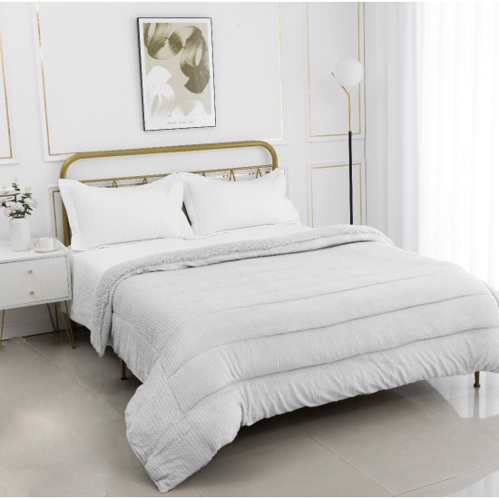Κουβερτοπάπλωμα Damask (240cm X 260cm) Light Grey