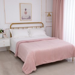 Silk Fashion Κουβέρτα Με Sherpa Kotle (170Cm X 220Cm) Old Rose