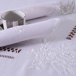 Silk Fashion Χειροποίητο Τραπεζομάντηλο 232 (170Cm X 270Cm) Λευκό
