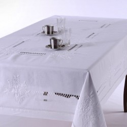 Silk Fashion Χειροποίητο Τραπεζομάντηλο 232 (170Cm X 270Cm) Λευκό