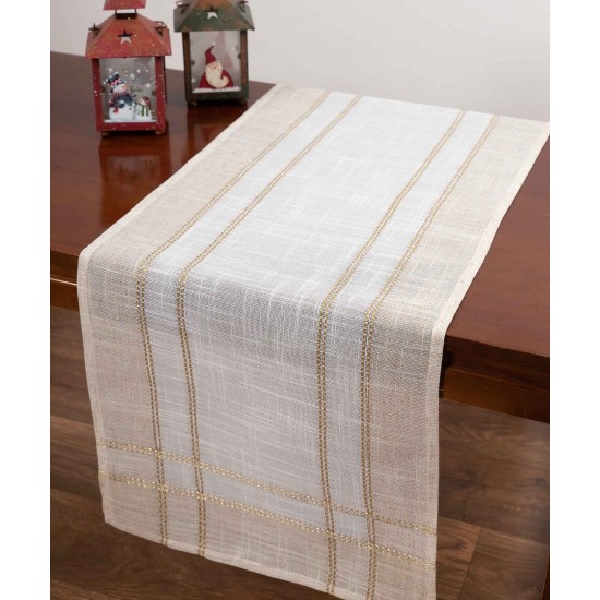 χριστουγεννιάτικο τραπεζοκαρέ (140cm X 140cm) 2448 Ivory