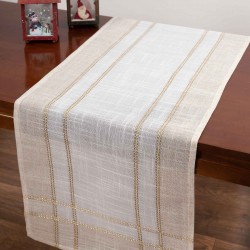 χριστουγεννιάτικο τραπεζομάντηλο (140cm X 180cm)  2448 Ivory
