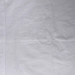 Silk Fashion Χειροποιητο Σεντονι 2471 Τριων Τεμαχιων (225Cm X 270Cm) Λευκο