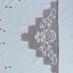 Χειροποίητο τραπεζομάντηλο 2540 (170cm X 350cm) λευκό