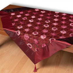 Τούλινο καρέ 264-17 (85cm X 85cm) μπορντώ 