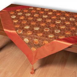 Τούλινο καρέ 264-17 (85cm X 85cm) πορτοκαλί