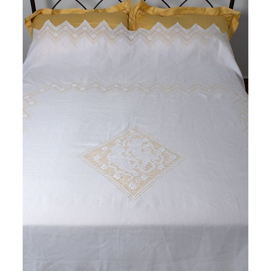 Silk Fashion Χειροποίητη Λινή Κουβέρτα 274 (260Cm X 280Cm)