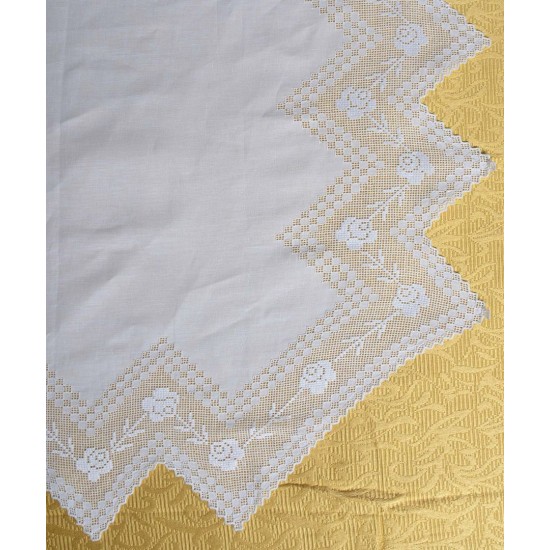 Silk Fashion Χειροποίητη Λινή Κουβέρτα 274 (260Cm X 280Cm)