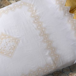 Silk Fashion Χειροποίητη Λινή Κουβέρτα 274 (260Cm X 280Cm)