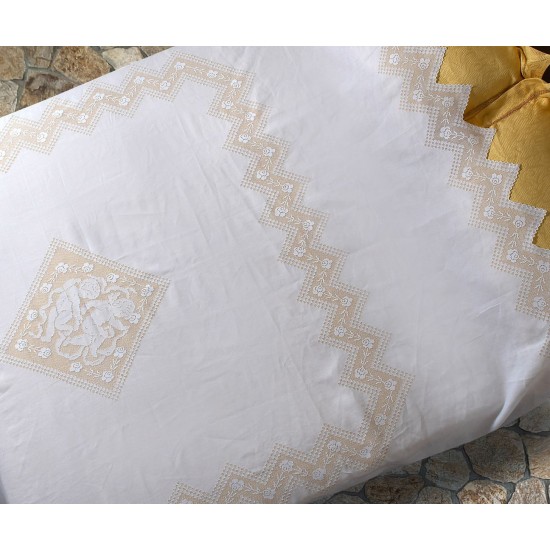 Silk Fashion Χειροποίητη Λινή Κουβέρτα 274 (260Cm X 280Cm)