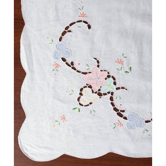 Χειροποίητο κοφτό τραπεζομάντηλο 2778 (170cm X 310cm) λευκό