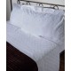 Silk Fashion Χειροποιητο Σεντονι Με Κεντημα 2806B Τριων Τεμαχιων (180Cm X 270Cm) Λευκο Σιελ