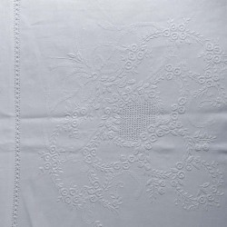 Silk Fashion Χειροποιητο Anebato Σεντονι 2827 Τεσσαρων Τεμαχιων (225Cm X 270Cm) Λευκο