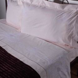 Silk Fashion Χειροποιητο Anebato Σεντονι 2827 Τεσσαρων Τεμαχιων (225Cm X 270Cm) Ροζ