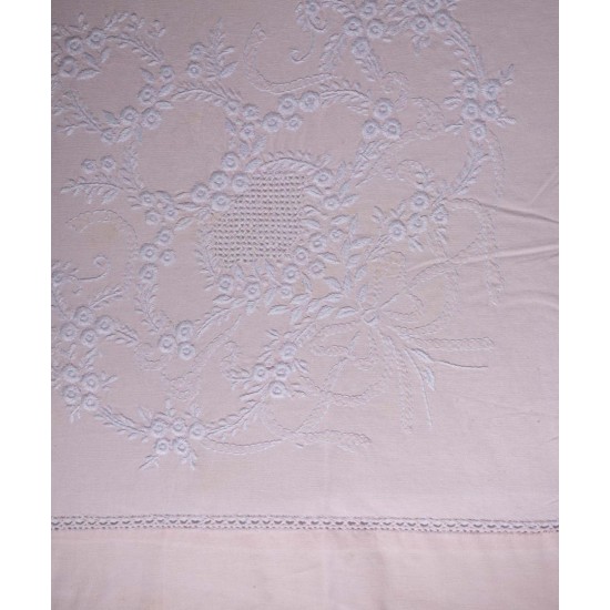 Silk Fashion Χειροποιητο Anebato Σεντονι 2827 Τεσσαρων Τεμαχιων (225Cm X 270Cm) Ροζ