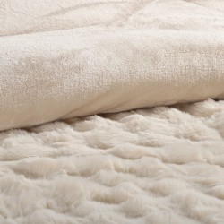 Κουβερτοπάπλωμα Burble (220cm X 240cm) Cream