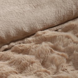 Κουβερτοπάπλωμα Burble (220cm X 240cm) ανοιχτό καφέ 