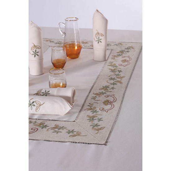Silk Fashion Χειροποίητο Τραπεζομάντηλο 309 (170Cm X 170Cm)