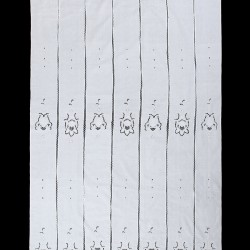 κουρτίνα 329 (160cm X 270cm) λευκή με τούνελ