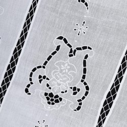 κουρτίνα 329 (160cm X 270cm) λευκή με τούνελ