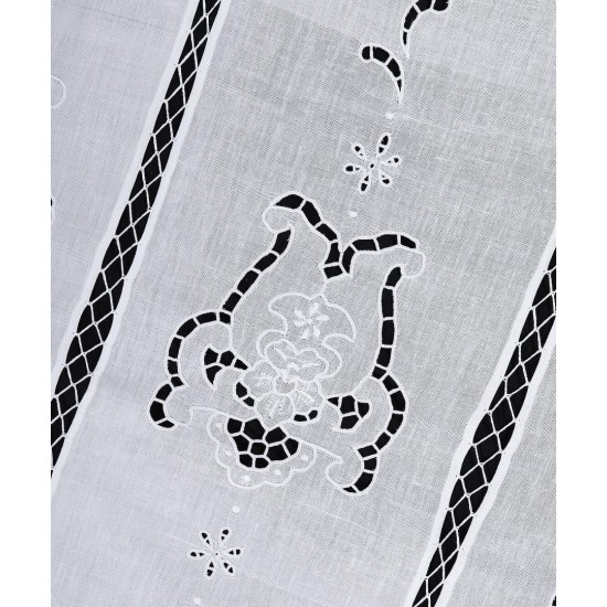 κουρτίνα 329 (160cm X 270cm) λευκή με τούνελ