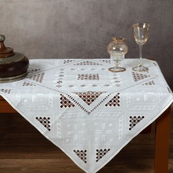 Silk Fashion Χειροποίητο Λευκαδίτικο Καρέ 342-1 (90Cm X 90Cm)