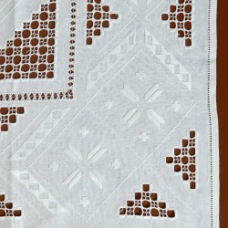 Silk Fashion Χειροποίητο Λευκαδίτικο Καρέ 342-1 (90Cm X 90Cm)