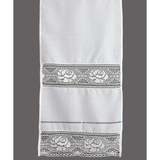 κουρτίνα 343 (160cm X 160cm) λευκό με τούνελ