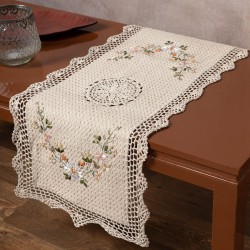 Τραβέρσα ροκοκό και πλεκτό (40cm X 90cm) 3509