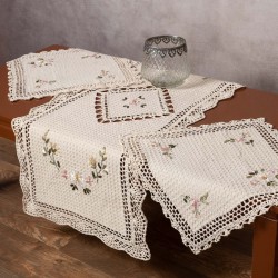 Σετ τριών τεμαχίων ροκοκό (45cm X 110cm + 2x40cm X 40cm) 3509
