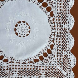 ΒΑΜΒΑΚΕΡΟ ΤΡΑΠΕΖΟΜΑΝΤΗΛΟ ΜΕ ΠΛΕΚΤΟ 371 (170CM X 270CM)