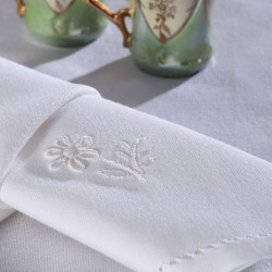 Silk Fashion Χειροποίητο Τραπεζομάντηλο 373 (170Cm X 270Cm) Λευκό