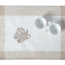 Ντουζίνες (12 τεμάχια) σουπλά 3741 (35cm X 50cm) Ivory
