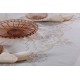 Silk Fashion Χειροποίητο Τραπεζομάντηλο 3X43 (170Cm X 220Cm) Μπέζ