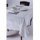 Silk Fashion Χειροποίητο Τραπεζομάντηλο 3X43 (170Cm X 220Cm) Λευκό