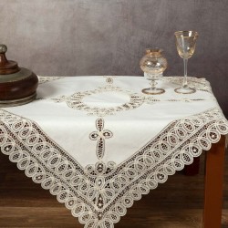 Silk Fashion Τραπεζομάντηλα 4002 (140Cm X 180Cm) Μπέζ