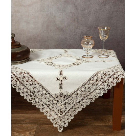 Silk Fashion Τραπεζομάντηλα 4002 (140Cm X 180Cm) Μπέζ
