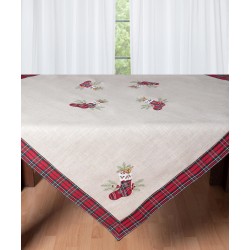 χριστουγεννιάτικο τραπεζοκαρέ ( 140cm X 140cm) 4079