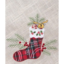 χριστουγεννιάτικο τραπεζοκαρέ ( 140cm X 140cm) 4079