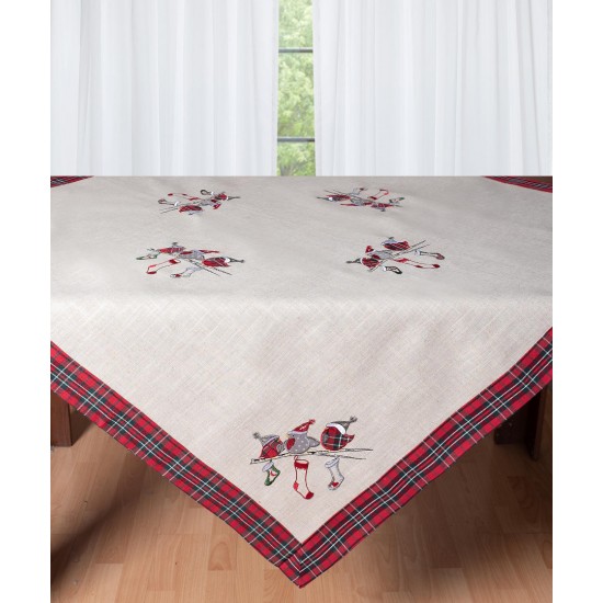 χριστουγεννιάτικο τραπεζοκαρέ ( 140cm X 140cm) 4095