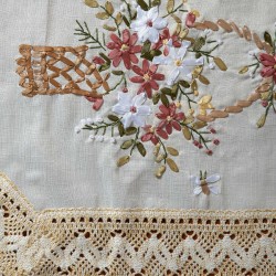 Τραβέρσα με ροκοκό και πλεκτό (45cm X 180cm) 4100