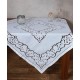 Silk Fashion Χειροποίητο Κοφτό Τραπεζομάντηλο (140Cm X 140Cm) 412 Λευκό