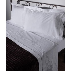 Silk Fashion Σεντονι 415/37 Τριων Τεμαχιων (225Cm X 270Cm) Λευκο
