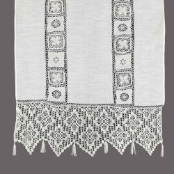 κουρτίνα 426 (200cm X 270cm) λευκό με τιράντες