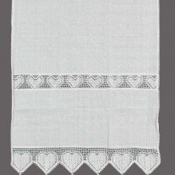 κουρτίνα 432 (140cm X 260cm) λευκή με τούνελ
